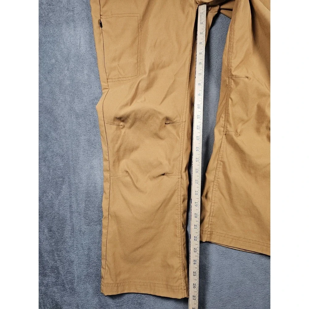 prAna Halle Straight Pant Womens 16 Short Brown‎ Stretch Hiking Outdoor Nylon